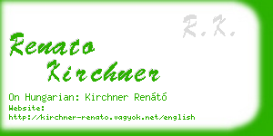 renato kirchner business card